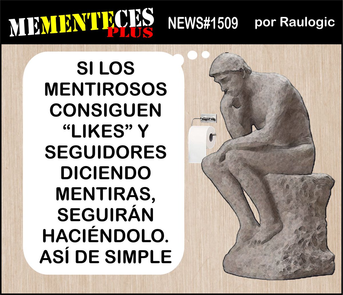 mementeces's tweet photo. #humor #mementecesplus #memes #risa #risas #chiste #chistes #pensamiento #mentira #bulo #verdad #RRSS #falso #pensar Si compartes una mentira, también estás mintiendo. https://t.co/0KbXM5BzWE