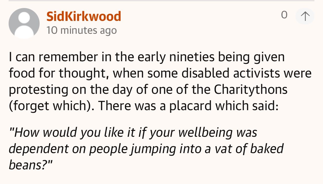 I love this comment on today’s column.