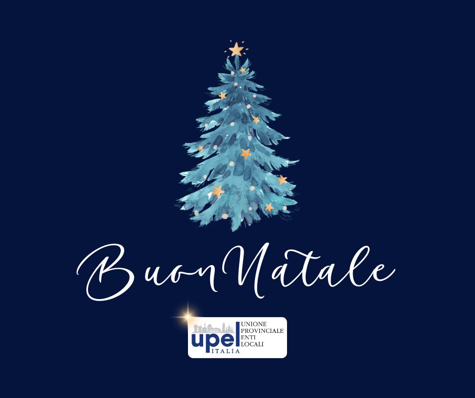 Upelitalia's tweet photo. I nostri auguri di Buon Natale e di un un Nuovo Anno fatto di sogni realizzati e di sfide superate. Che il 2025 sia per tutti un anno di crescita, collaborazione e soddisfazioni.

#UPEL #AmministrazioneComunale #EntiLocali #natale2024 https://t.co/NHho9nbNaJ