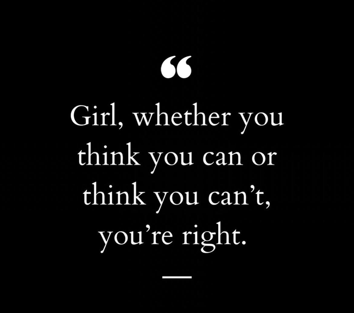 Nam_Magal3's tweet photo. Believe that you can set your mind to any goal or dream and achieve.Believe that you are worthy to have the life you want.Our thoughts become our actions.
So,if you think can or think you can't, you're right. #youareenough #youareworthy #selfcare #girlboss #moreofeverything https://t.co/RSmG2OFe2H