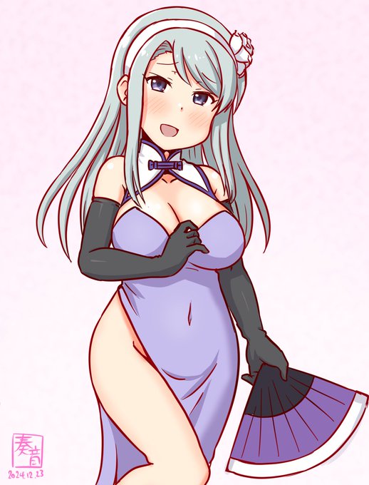 「狭霧です。
 あまり経験してはいませんが、提督のために尽くしたいと思います…♥」

#艦これ版真剣お絵描き60分一本勝負_20241223
#狭霧 

※steamセールで新しいゲームを買ってしまった結果遅刻(自白) 