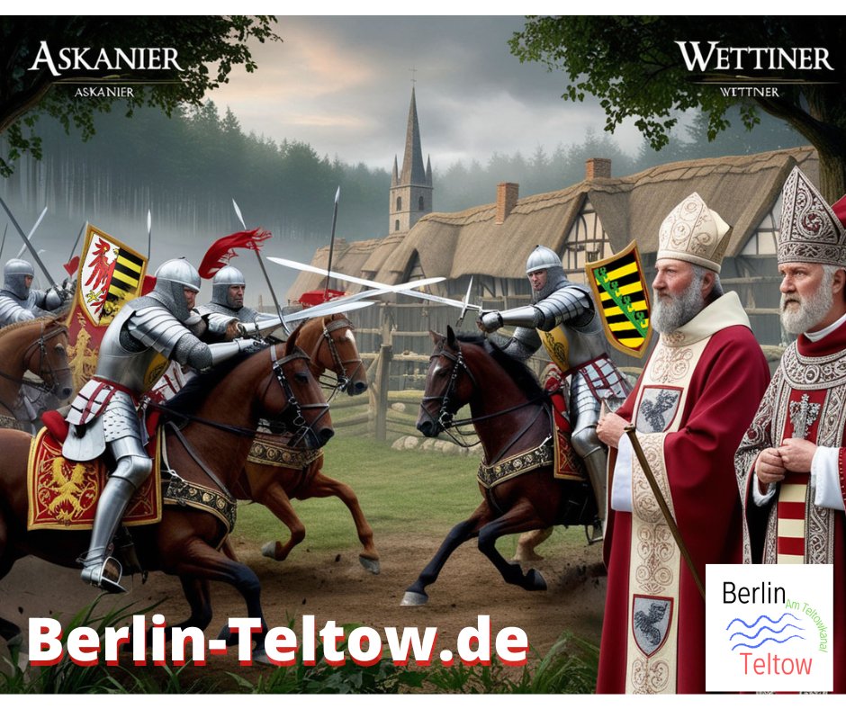 berlower's tweet photo. 13. JH: Krieg um den #Teltow tobt in der Region! #Askanier vs #Wettiner, die sich mit Bischöfen verbunden haben.  Wie ging es aus?
https://t.co/HSMd3dYs1A
#Berlin #SteglitzZehlendorf #Teltowkanal #Stahnsdorf #Geschichte #Kleinmachnow #Brandenburg #Altmark #Mittelalter https://t.co/If7Uv8REPR