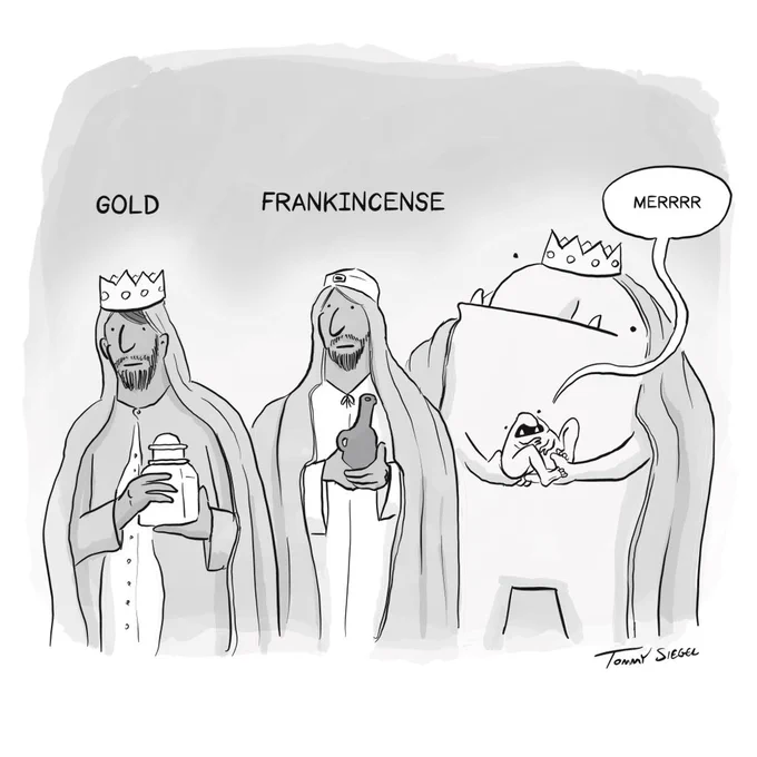 i always wondered what the hell the third wise man was bringing 