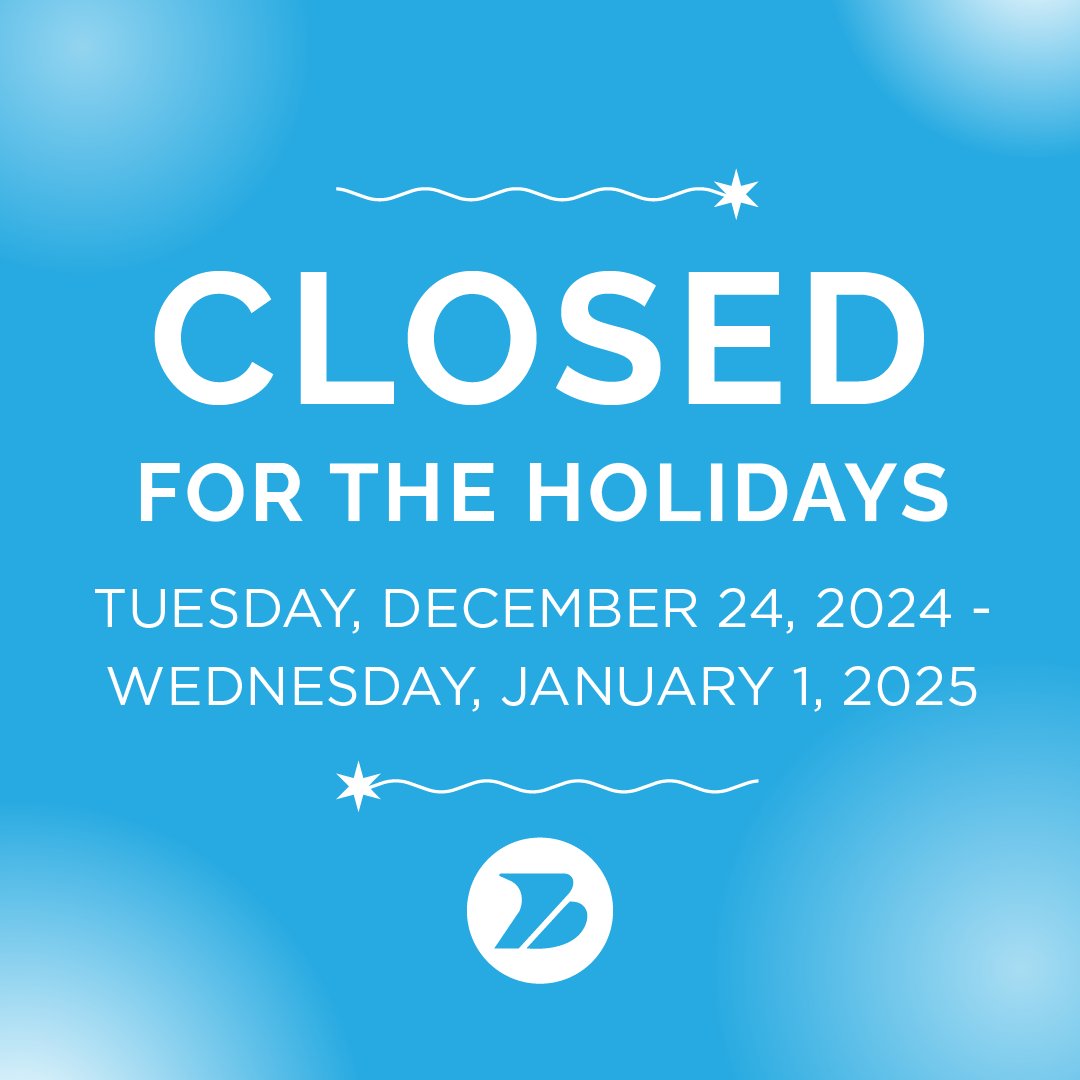 Heads up! Blezoo will be taking a well-deserved break to recharge and spend time with loved ones, starting TOMORROW!
⁠
We'll be back on January 2nd, refreshed and ready to serve you in 2025! 🌟⁠

#JustBlezooIt #Closed #HolidayClosure #TimeToRecharge #HappyHolidays