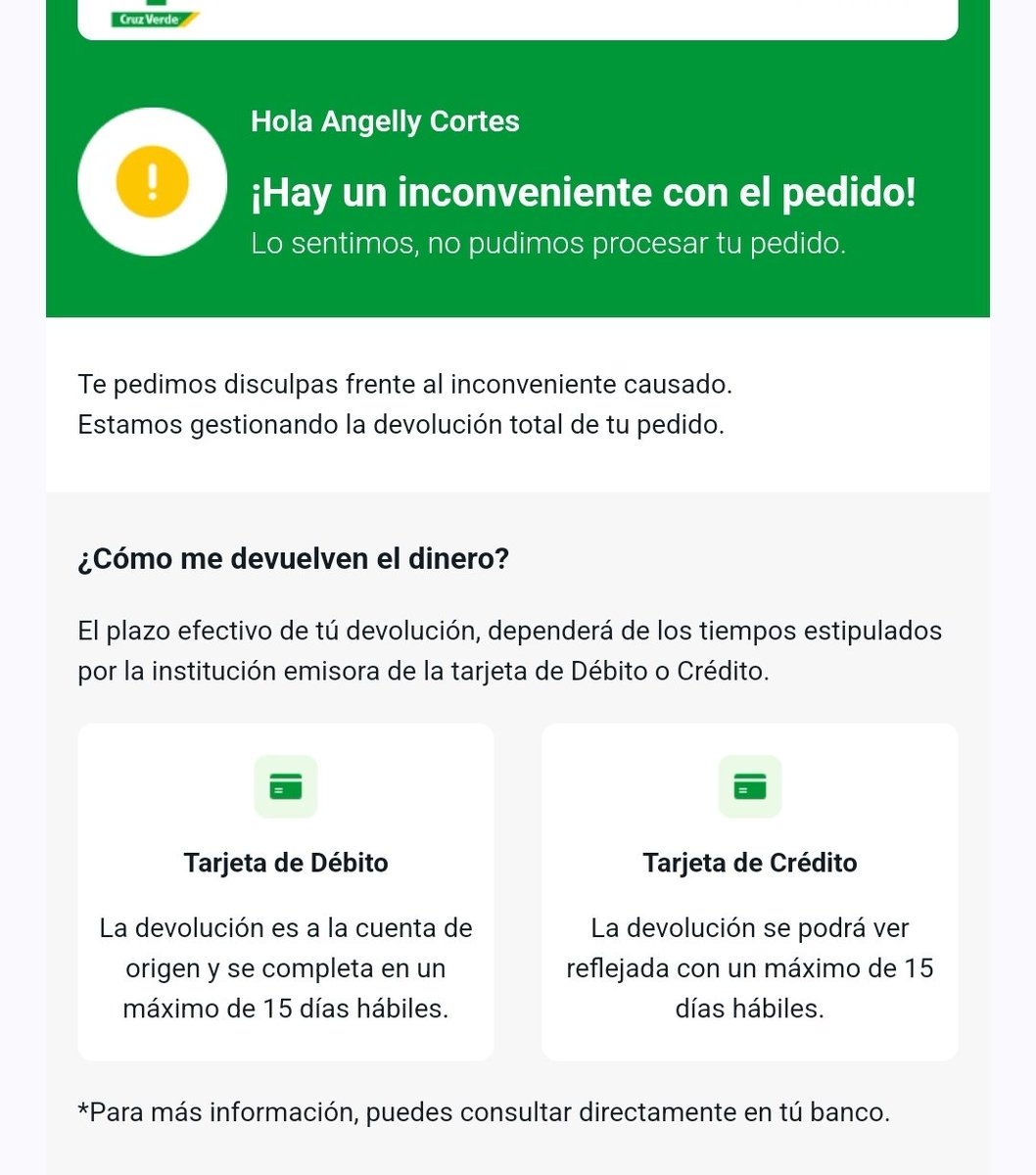 AnngyyM's tweet photo. @CruzVerde Es como la tercera vez que intentó comprar por página web y siempre anulan los pedidos que pasa con eso lo hacen de forma  habitual ??? https://t.co/P7WgmLDA9e