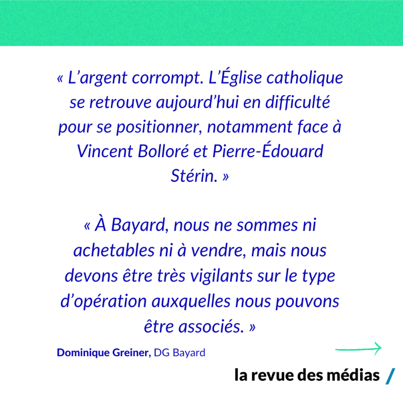 Inafr_officiel's tweet photo. 📚La parole de Dominique Greiner est rare et précieuse. Entre les transformations du catholicisme, la polarisation de la politique française et une concentration toujours plus importante du paysage des médias, que deviennent les missions de Bayard ?

🗣️Entretien @INA_RevueMedias