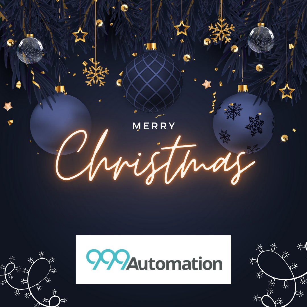 999Automation's tweet image. Wishing you a Merry Christmas from everyone at 999 Automation!🎁🎅🎄