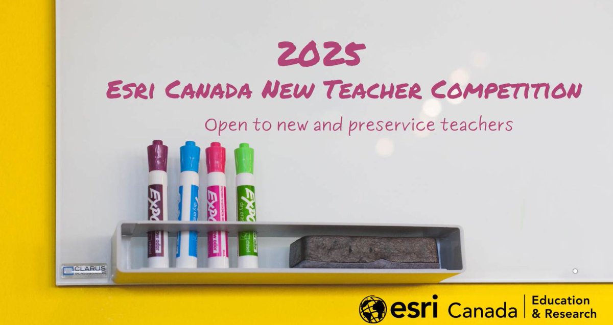 New #k12 + #preservice #teachers: Check out 2025's <a href="/esricanada/">Esri Canada</a> #NewTeacherCompetition that recognizes #creativity, #innovation, + dedication to enhancing #geoliteracy, #spatialawareness using #ArcGIS. Learn more + get involved! There are great prizes!
storymaps.arcgis.com/stories/de6588…