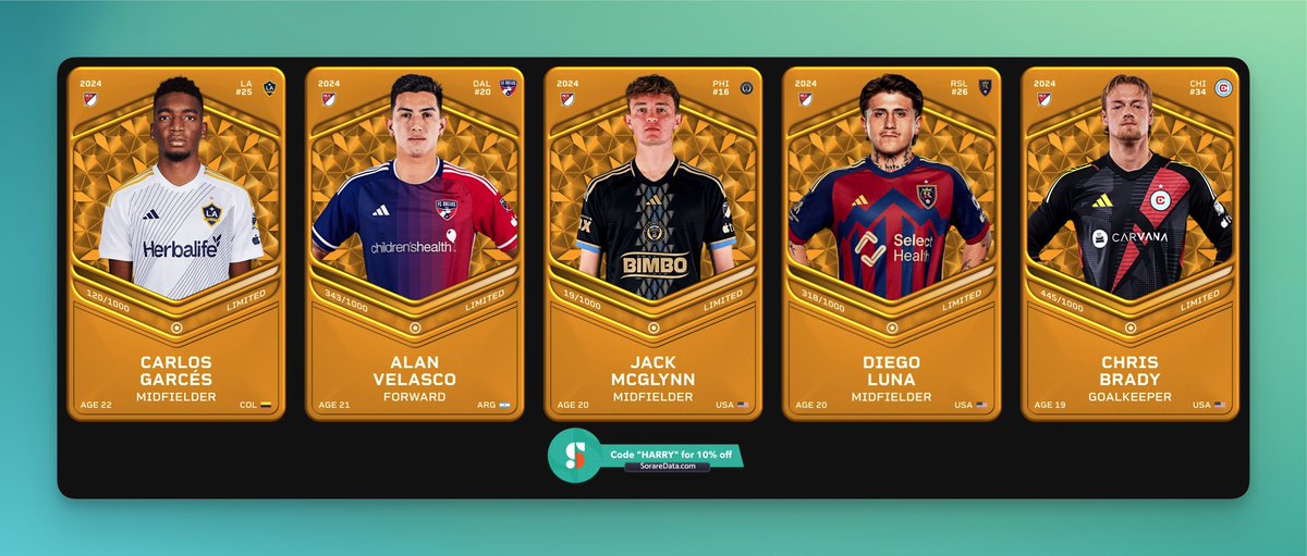 HarryTradesYT's tweet image. Final day of the Christmas streams 🎅

Giving away over 100 #Sorare cards + an MLS U23 lineup 🎁

Stream link ⬇️