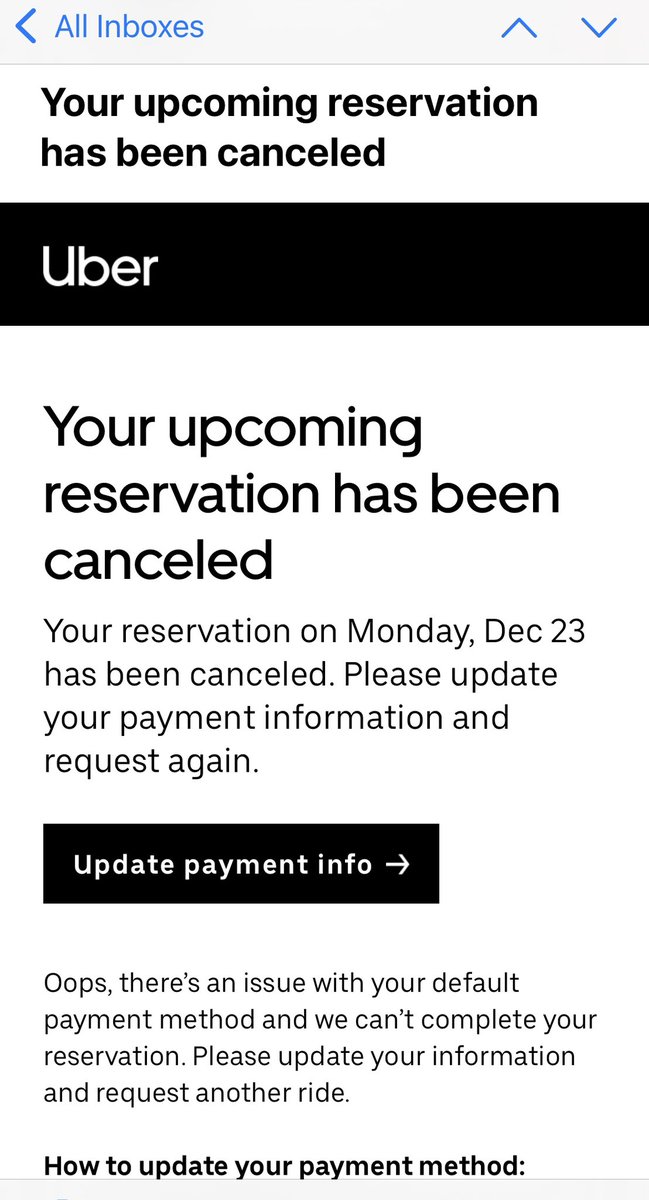 WillRob92You's tweet photo. @Uber is #pricegouging again. Reservation was made a week ago but #cancelled today so I’d have to rebook at a higher rate. And my payment info was correct #gsa_oig #gsa #FraudWeek #federaltradecommission #ScamAlert  #scammers #consumerprotection #rideshare https://t.co/OF1b5DdAc5
