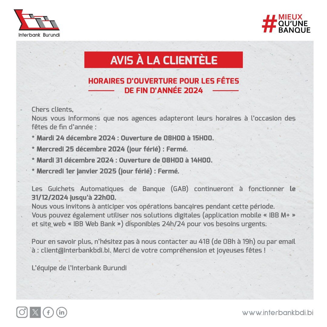 Interbank Burundi sa tweet media