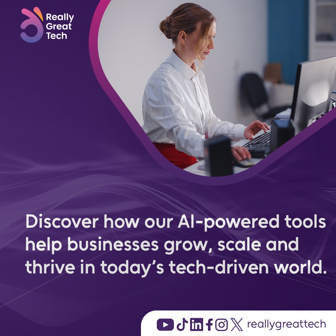 ReallyGreatTech's tweet image. Generic solutions can only take your business so far. At RGT, we deliver custom AI solutions that are specifically designed to meet your unique business needs. Discover how our AI-powered tools help businesses grow, scale, and thrive in today’s tech-driven world. #CustomAI #GenAI