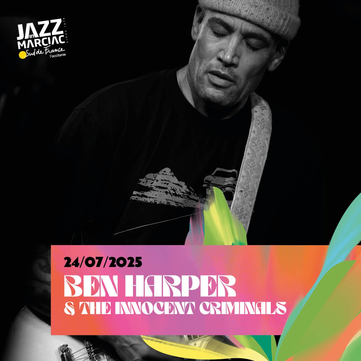 Jazz_in_Marciac's tweet image. De retour à Marciac le 24 juillet avec son groupe « The Innocent Criminals », @BenHarper c’est la star rétive aux étiquettes : d’un thème à l’autre, on passe de la country au « soft rock », de la folk au reggae, le plus naturellement du monde, laissant libre cours à ses envies...