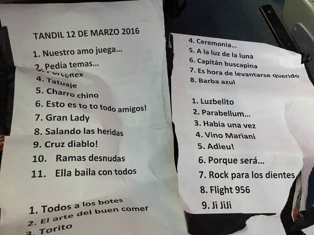 La segunda lista más épica en la historia de la música querrás decir
