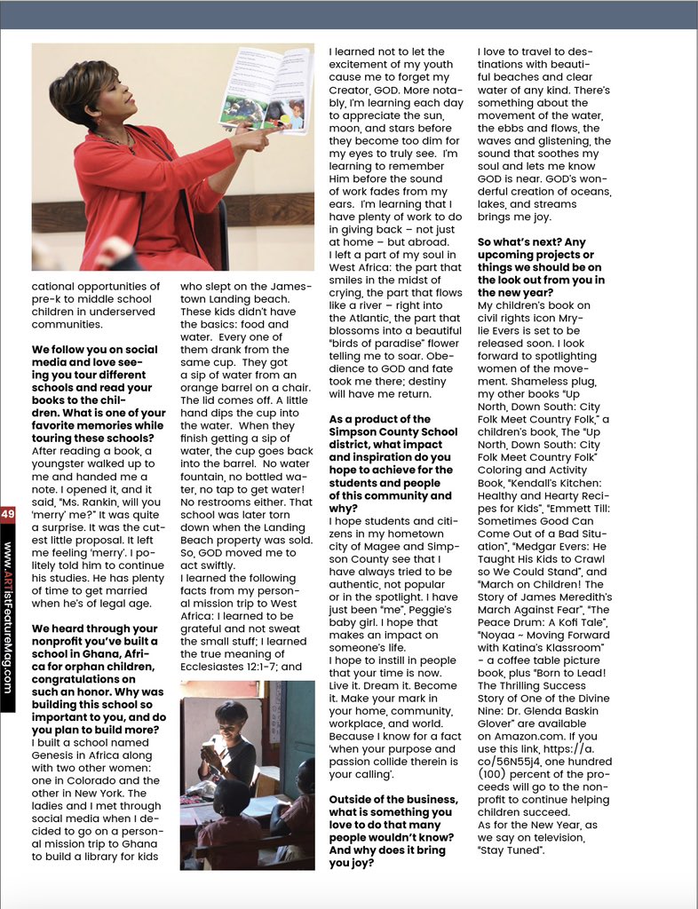 katinarankin's tweet photo. Thank you for the feature artistfeaturemag! #Honored #BroadcastingPioneers #Anchor #Reporter #Author #Actress #MakingYourMark #KatinaRankin #KatinasKlassroom https://t.co/uvhHRjgF0a