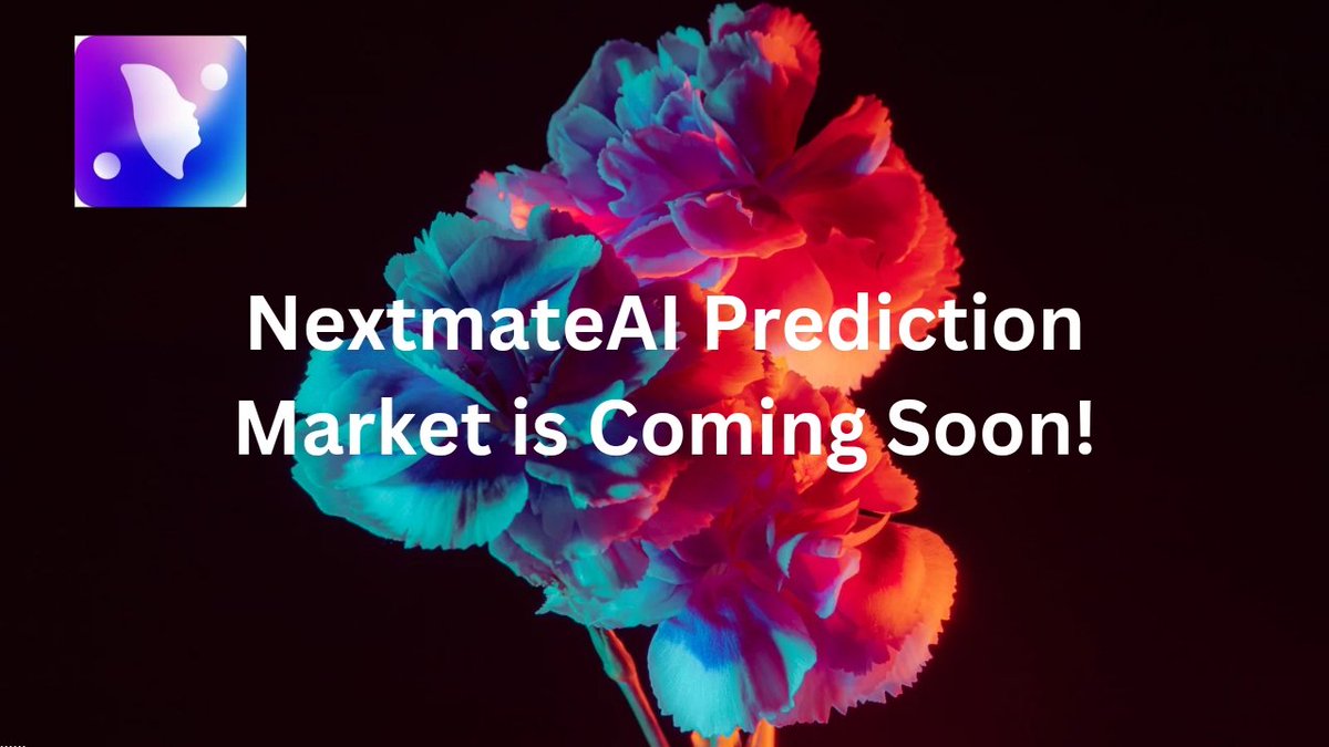 Ediscuo1345's tweet image. Get ready!
The #NextmateAI Prediction Market is almost here! ⏳ Predict, connect, and win amazing rewards.
Stay tuned for the official launch!
#AI #Predict #Web3 #Sunpumpmeme