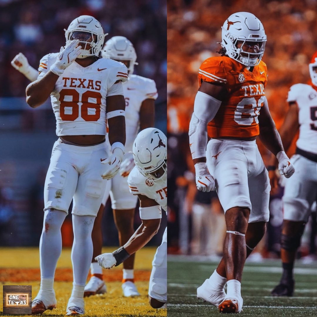 OneStopHorns's tweet image. Barryn Sorrell has been a pleasure to watch this season:
• 38 Total Tackles
• 5.5 Sacks
• 10.5 Tackles for Loss
• 12 QB Hurries
• PBU
One of the staples of the defense #HookEm