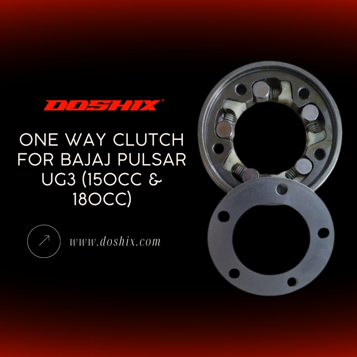 doshixautoparts's tweet image. Buy One way Clutch for Your Bajaj Pulsar from Doshix.
Quality you can trust.

For Orders,
Contact us on info@doshix.com
Visit us on doshix.com

#doshix #autoparts #automotive #2wheelers #spareparts #2wheelerspareparts #export
