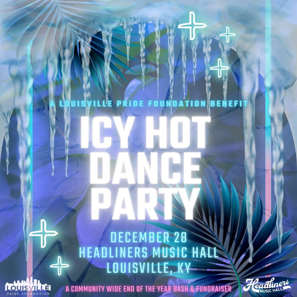 🔥❄️ Get ready to heat up the dance floor at the Icy Hot Dance Party! 🔥❄️

Join us for a night of electric beats, sizzling moves, and community vibes at Headliners as we say goodbye to 2024 and ring in the new year! 🎉💃🕺

Not only will you have a blast, but you’ll also be s...