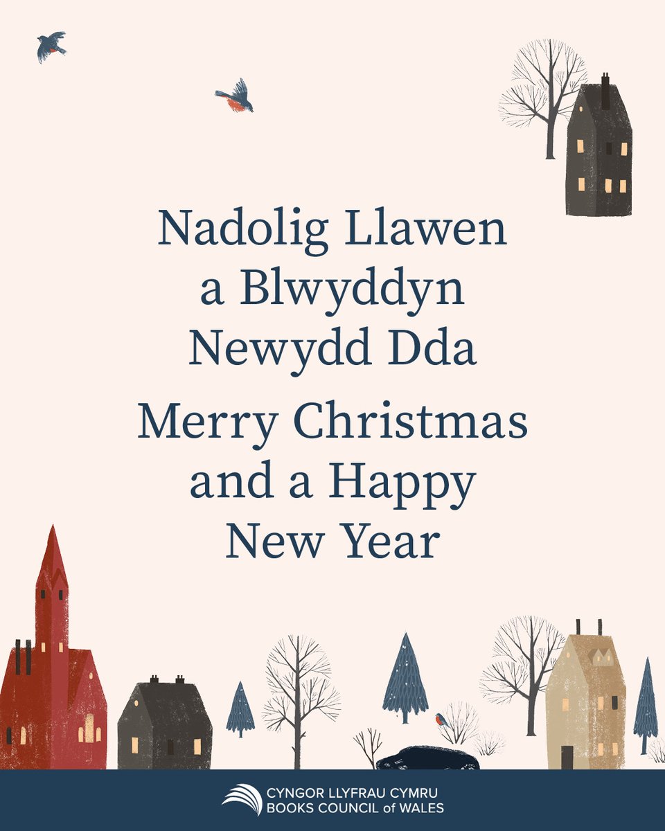 📚The Books Council of Wales and our Distribution Centre will be closed from Monday afternoon, 23 December 2024 and will re-open after the holidays on Thursday, 2 January 2025.

✨We wish you all a happy and peaceful Christmas.

#ChooseBookshops