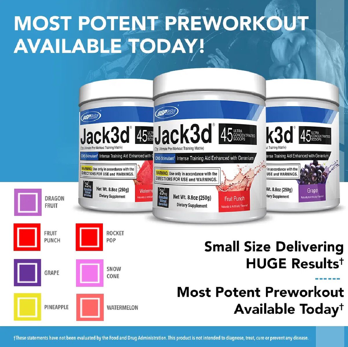 FLEX_Magazine's tweet photo. Jack3d is an intense powder pre-workout by USPLabs for hardcore workouts! Crazy Energy, Focus, and Busting Pumps! @HiTechPharma
#preworkout #jack3d #jack3d #hitechpharma https://t.co/QgbIxyknyh