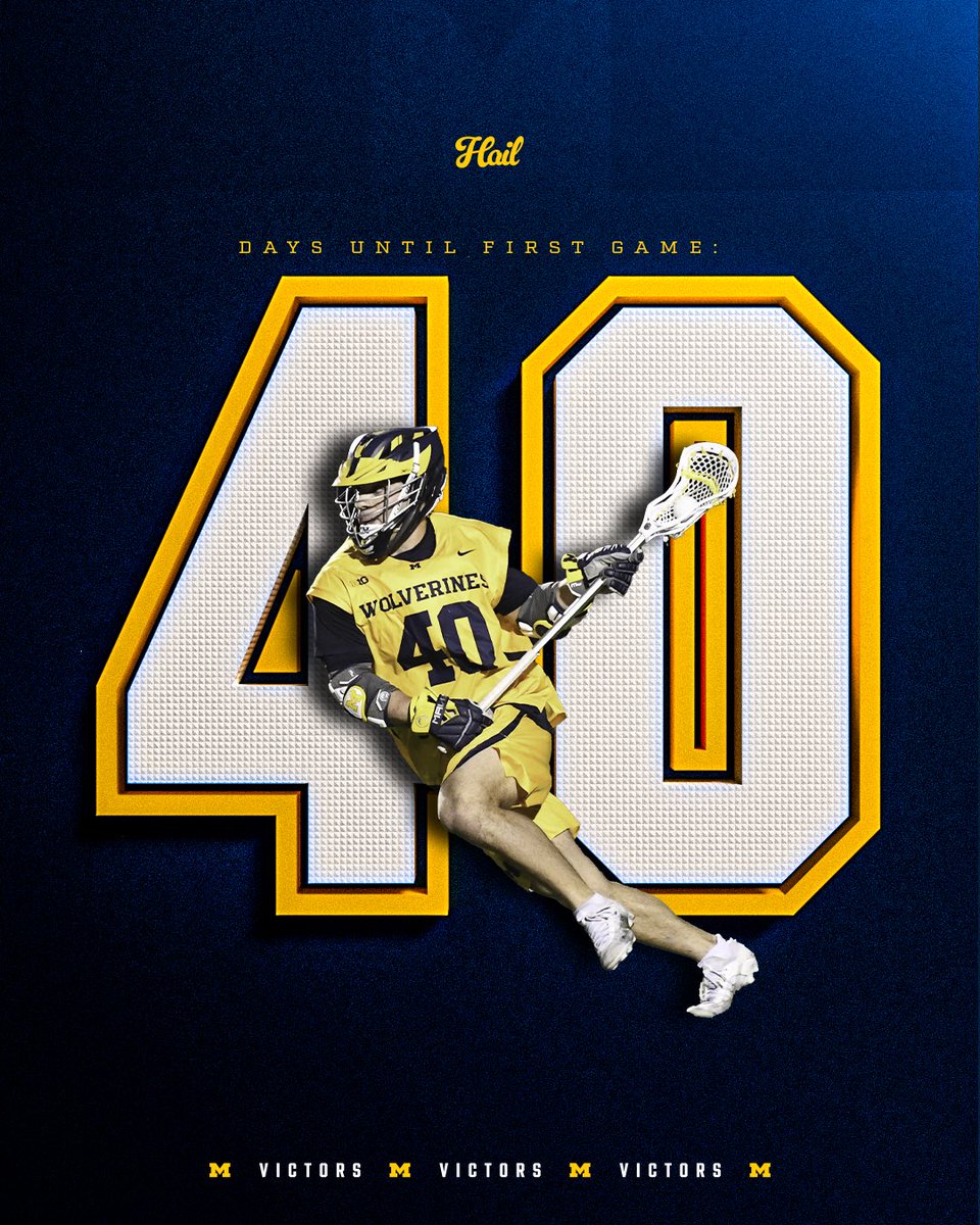 Only 40 days until lacrosse season. 

#GoBlue 〽️