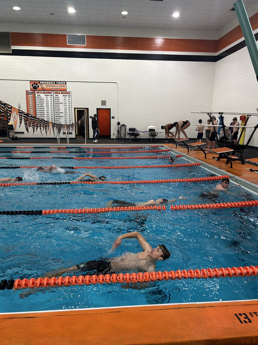 Last morning practice before break, and they gave all they had! Great intensity and mindset from start to finish! Sleep well AquaCats!