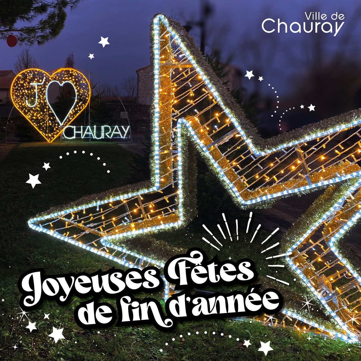 La ville de Chauray vous souhaite de Joyeuses Fêtes ! ✨