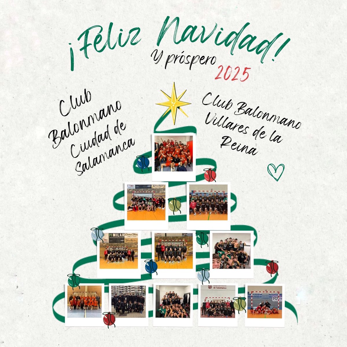 bmsalamanca's tweet photo. 🎄 | FELIZ NAVIDAD

El Club Balonmano Ciudad de Salamanca os desea unas Felices Fiestas y un feliz tiempo de reunión y descanso. Nos vemos a la vuelta con las pilas cargadas !! 💕

🧑‍🎨: Esther y Juan
#FelizNavidad
#ElBalonmanoSigue https://t.co/iG9iYzEVTr