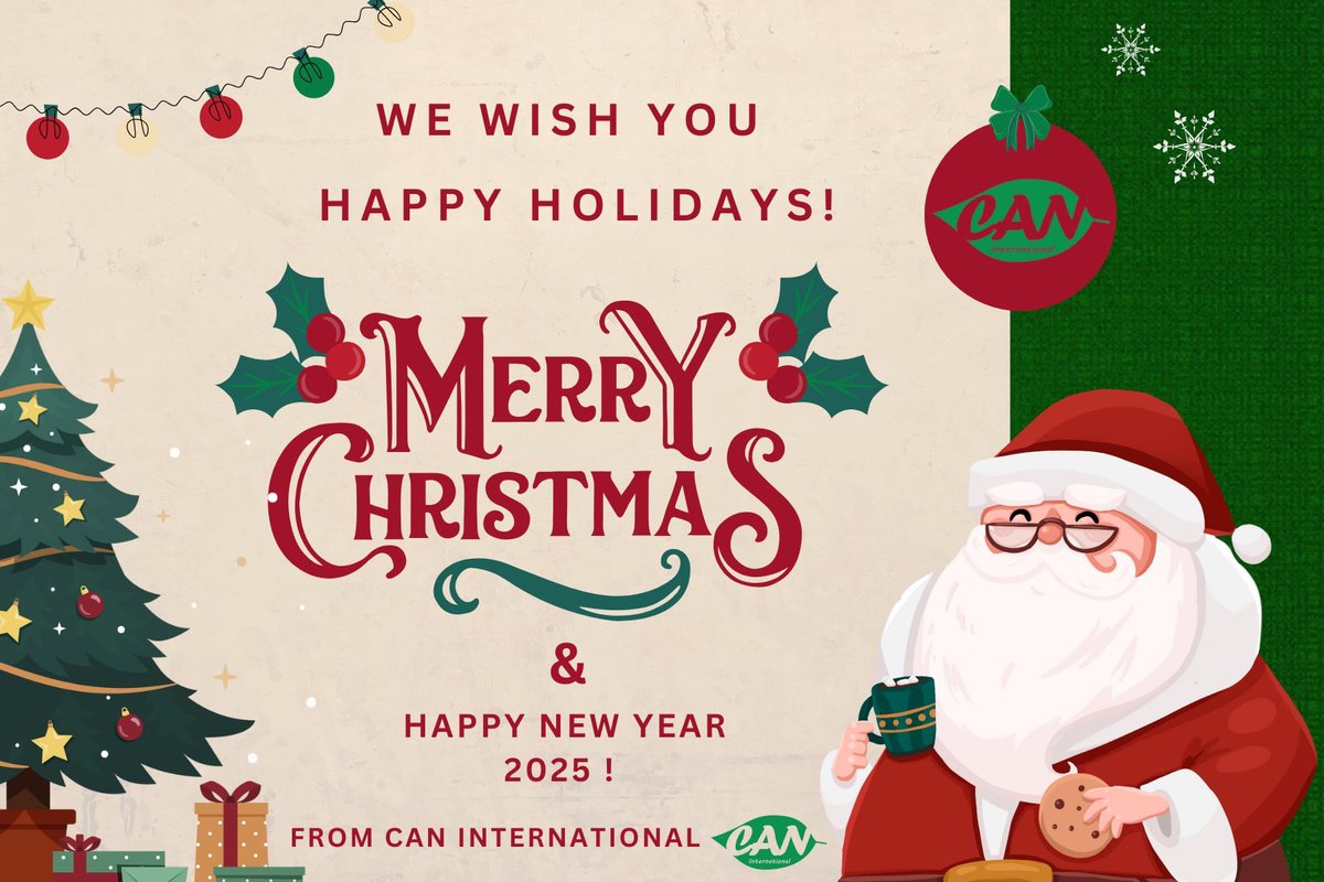 Season’s Greetings from all of us at CAN International!

Thank you all for making a difference with us this year🙏🙏

Wishing you a holiday season filled with joy, hope and happiness 🎄🌍
#HAPPYHOLIDAYS 
#MerryChristmas
#HappyNewYear2025 
#CanInternational