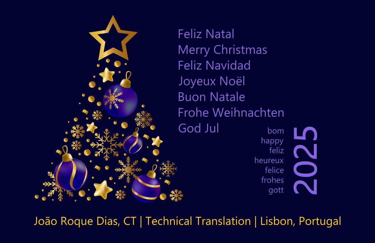 PORTranslation's tweet photo. Boas Festas e Feliz Ano Novo
Merry Christmas and Happy New Year https://t.co/dsIksGD4eB