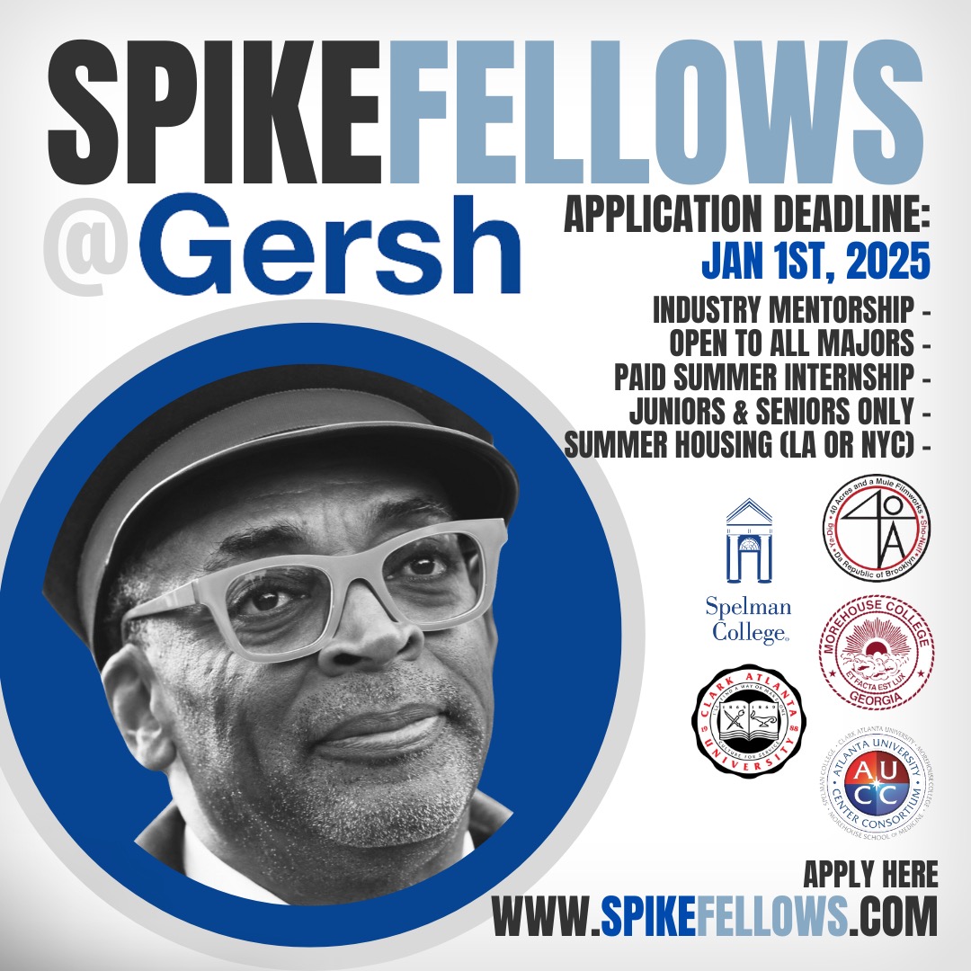 AUCConsortium's tweet photo. The countdown to apply to be a #SpikeFellow is on! Join the ranks of fellow AUC students to work in the industry with one of our own Spike Lee. Learn more here: https://t.co/gteWYGHUAR https://t.co/PWbZFKj66A