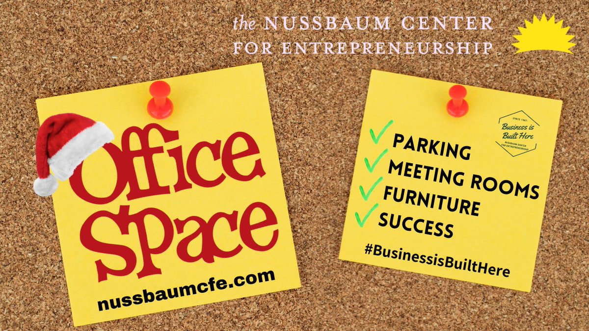 #Gift yourself a new #office this holiday season. Apply today and reserve your spot for 2025. nussbaumcfe.com/application #businessisbuilthere