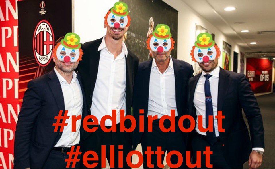 robgarbage's tweet photo. @acmilan #yankeesout #cardinaleout #nonsiamoamericani #acmilan https://t.co/8Cvmp1aIJp