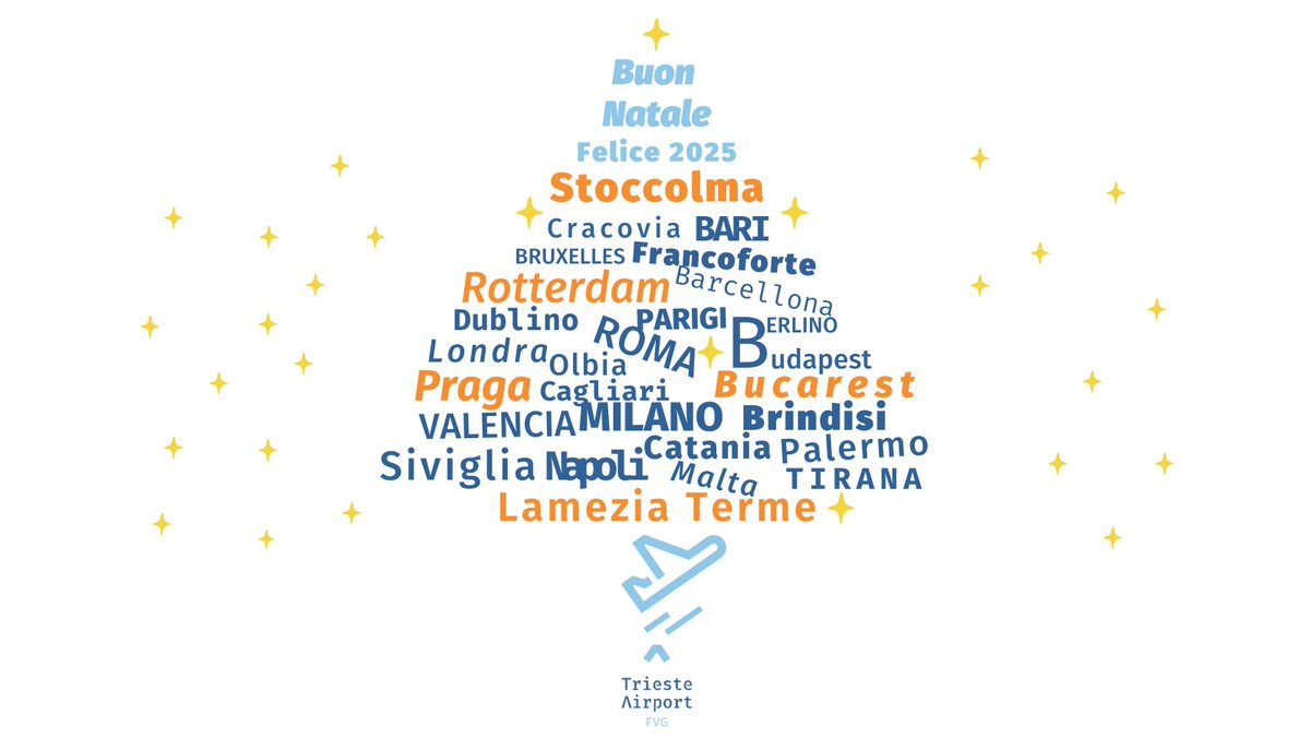 Buone Feste e Happy New flights da #TriesteAirport ✈

#trsairport #iosonofriuliveneziagiulia #voladatrieste #volaatrieste #buonefeste #buonefesteatutti #weareaviation #happynewflights #happynewflightsin2025 #liberidivolare