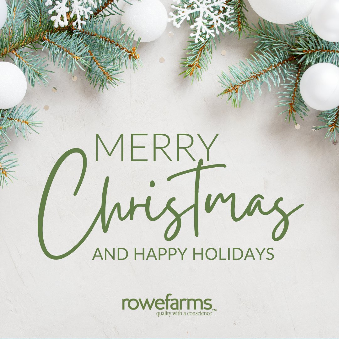 Merry Christmas, everyone! We hope you're enjoying a wonderful day with your loved ones. 🎄

If you'll be celebrating the first night of Hanukkah later this evening, we send you warm wishes—here's to light, laughter and joy. ✨

Happy holidays from Rowe Farms!

#toronto #guelph