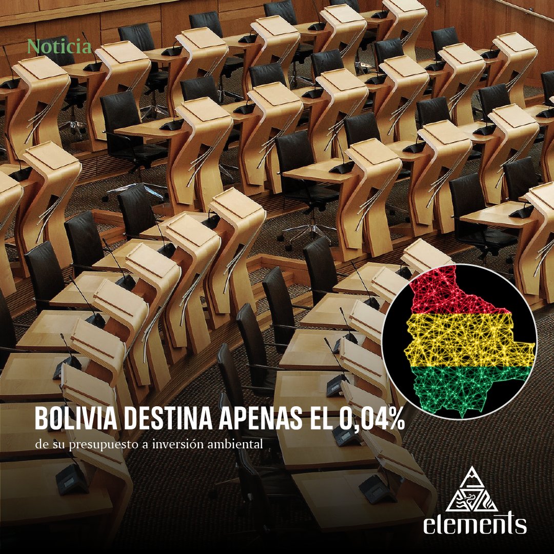 🇧🇴En un contexto marcado por la mayor crisis ambiental de su historia, #Bolivia ha destinado solo el 0,04% de su presupuesto de inversión pública de 2025 a proyectos relacionados con la #conservación ambiental.

📲Nota completa: bit.ly/4gkaAgh

#presupuesto #denuncias