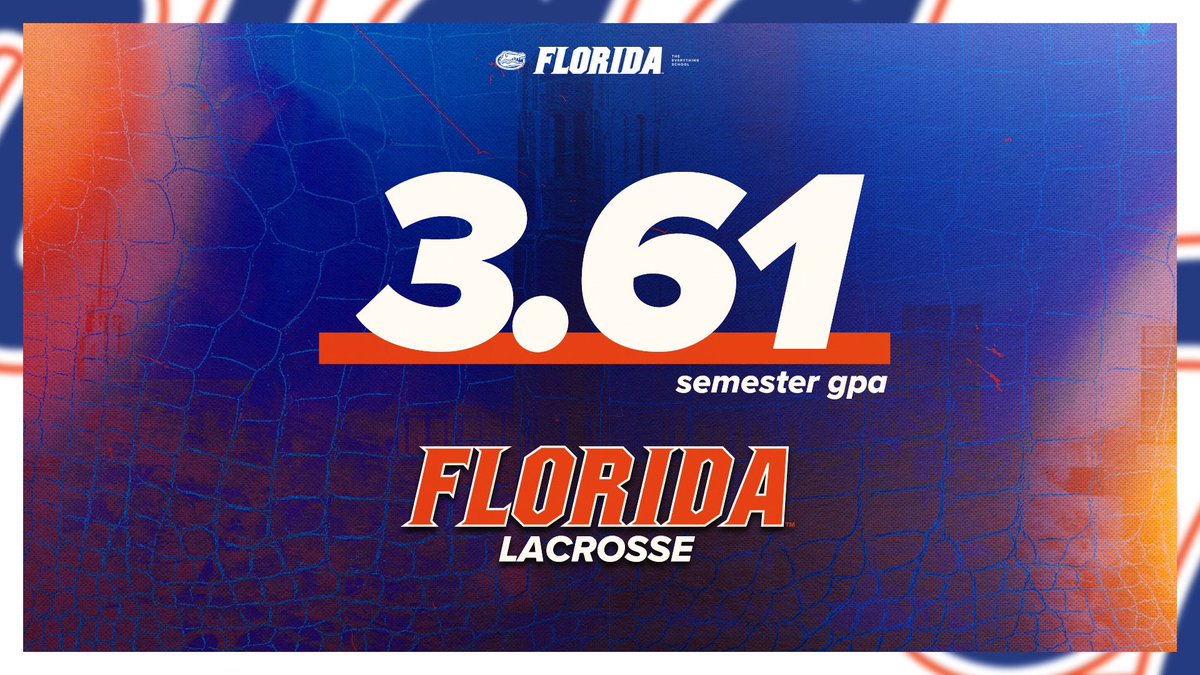 Excelling on and off the field 📚 

🔸 Team sets a GPA record this fall with  a 3.61  

#FLax | #GoGators