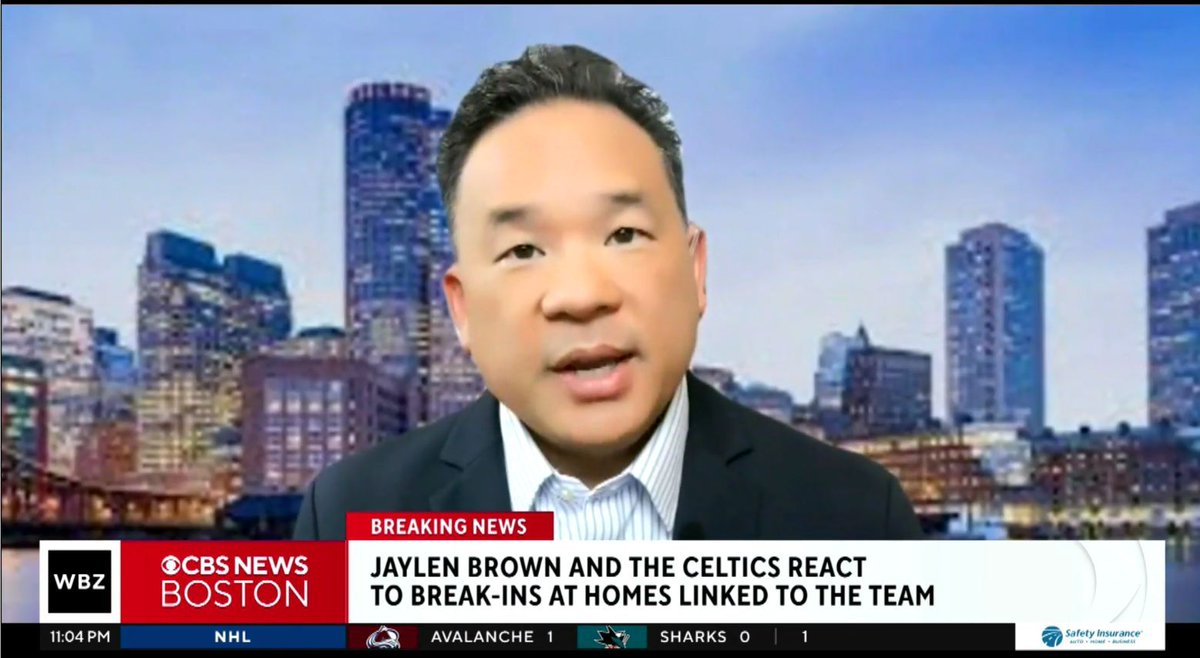.<a href="/CBSNews/">CBS News</a> - @Celtics Jaylen Brown <a href="/FCHWPO/">Jaylen Brown</a> reacts to break-in at Wellesley house...@PTranCyber's recommendations to home owners on what precautions to take >>  watch the full segment here >> buff.ly/3P4hBG7 <a href="/BrandonTruittTV/">Brandon Truitt</a> @WBZ #WBZ #Celtics #JaylenBrown #Security #Boston