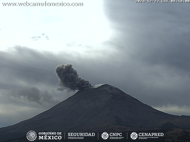 PreMxOficial's tweet image. #AVISO ⚠️ | #Exhalación MODERADA 🟡 del volcán #Popocatépetl registrada a las 08:57 h. 🌋💨

⚠️ Caída de ceniza: #Puebla, #Tlaxcala y #Veracruz.

🚦 AMARILLO FASE 2. 🟡