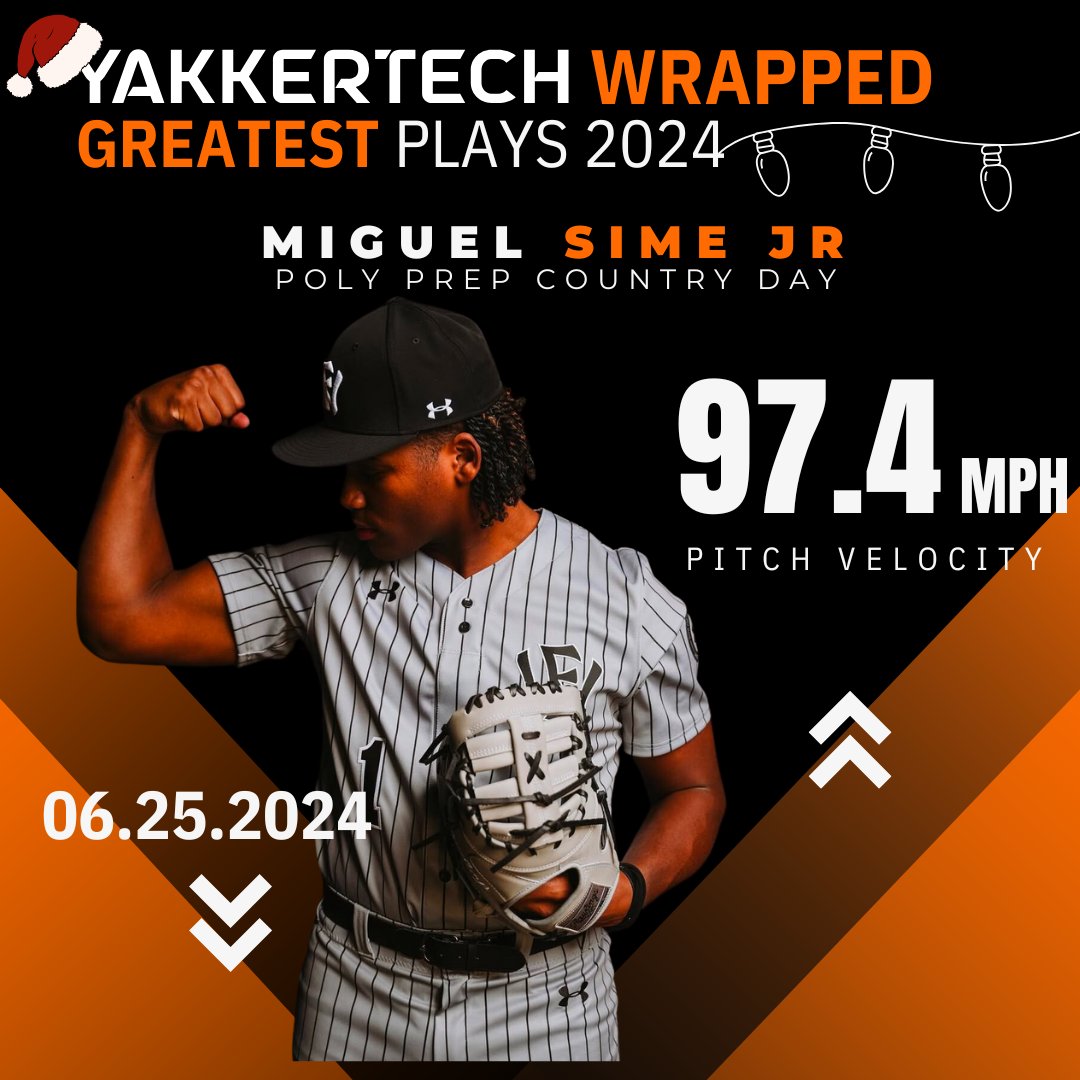Yakkertech (@yakkertech) on Twitter photo This one’s for the history books. <a href="/MiguelsimeJr/">Miguel sime Jr</a> made waves in 2024, and the data backs it up. Proof that every play tells a story.
#DataInAction #YakkertechWrapped This one’s for the history books. <a href="/MiguelsimeJr/">Miguel sime Jr</a> made waves in 2024, and the data backs it up. Proof that every play tells a story.
#DataInAction #YakkertechWrapped