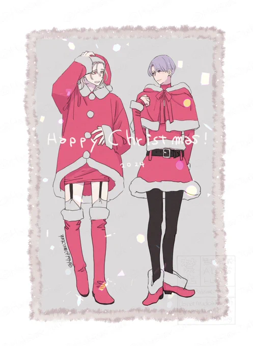 めりくりいぬせっかく描いたのでちょっと描き足しました 描き足してもミニスカですが 