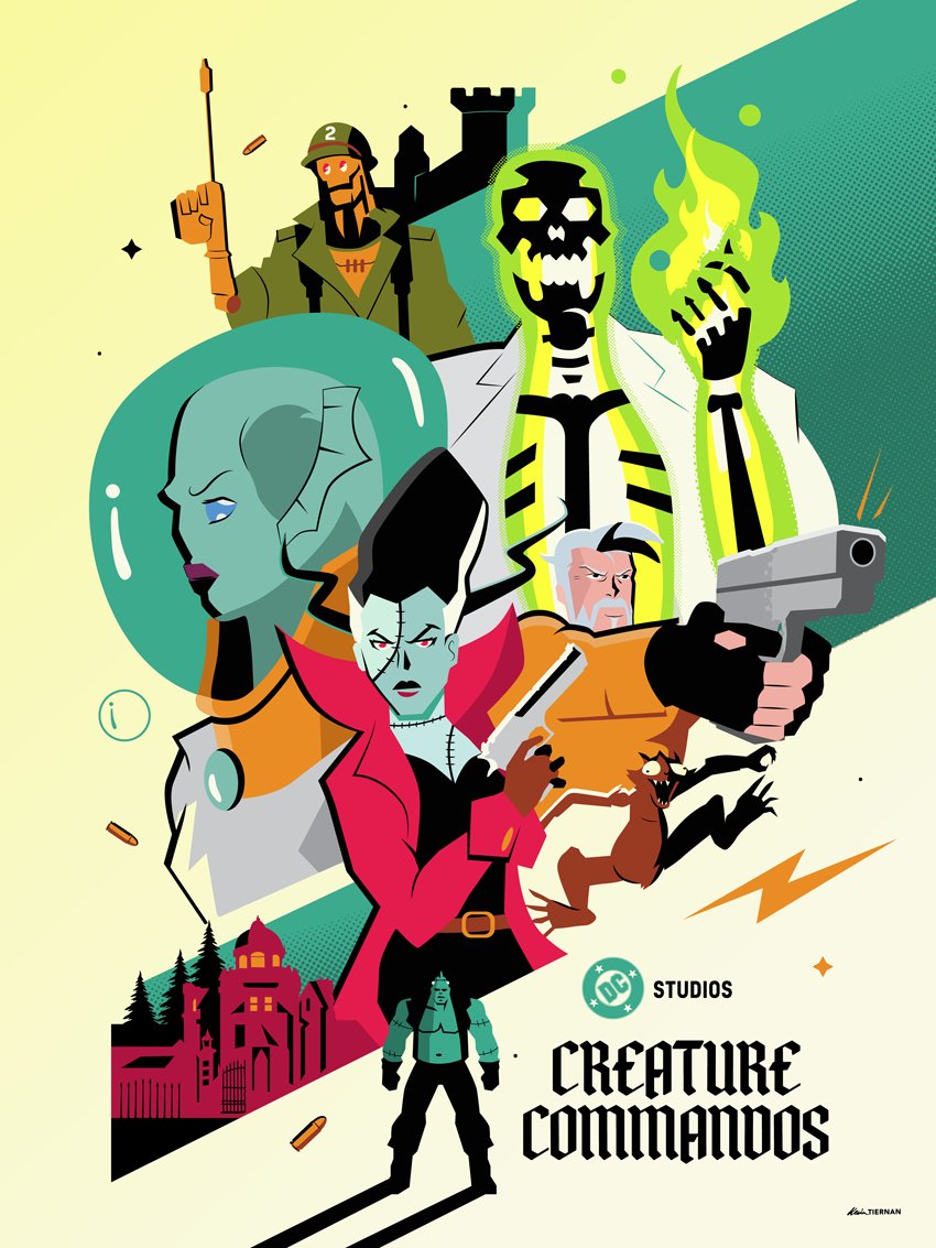 JurassicKevin's tweet image. Really digging Creature Commandos by @JamesGunn, so here's some fan art!