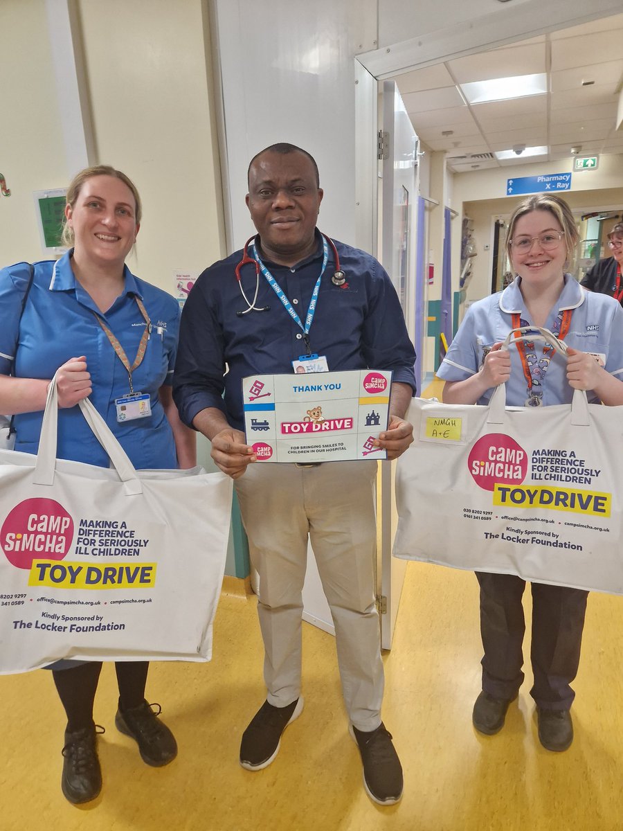 NMGH - Paediatric Emergency Department (@paeds_ed_nmgh) on Twitter photo A massive thank you <a href="/CampSimchaUK/">Camp Simcha UK</a> for there donation of presents for the children π
ππ
We really appreciate everything you do for us π A massive thank you <a href="/CampSimchaUK/">Camp Simcha UK</a> for there donation of presents for the children π
ππ
We really appreciate everything you do for us π