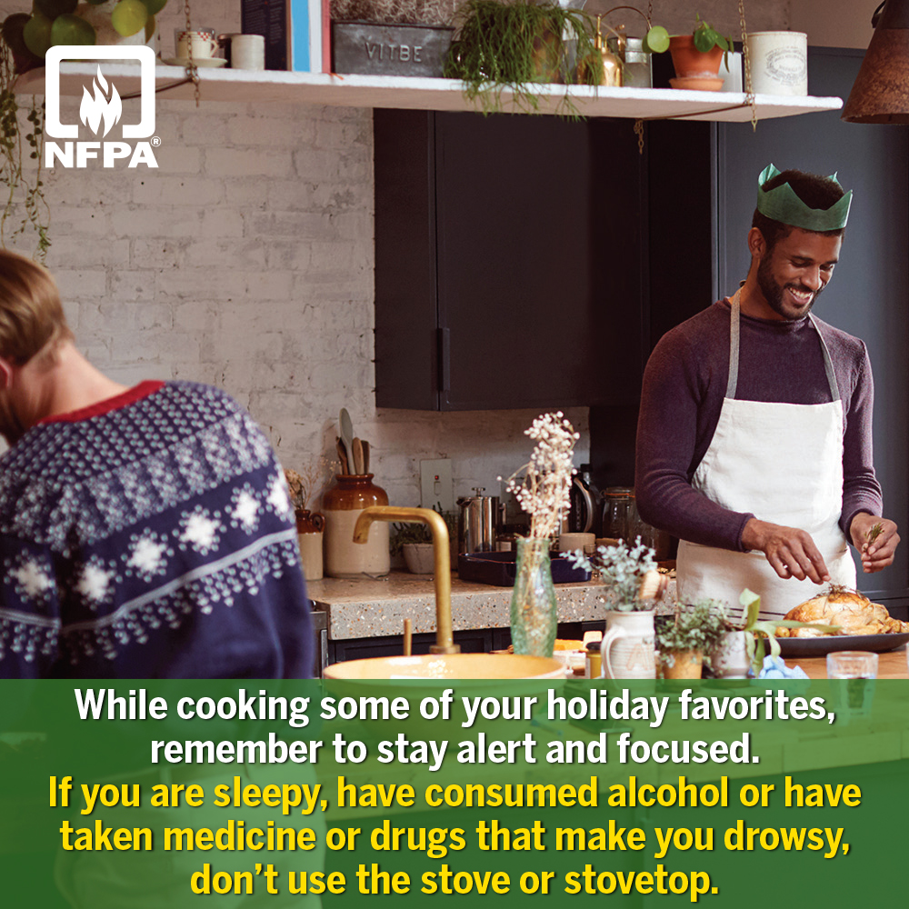 In 2022, the top days for cooking fires were Thanksgiving, Christmas Eve, and Christmas Day. Keep your loved ones safe this holiday season! Visit nfpa.org/holidays for tips. #HolidaySafety #FirePrevention #StaySafe