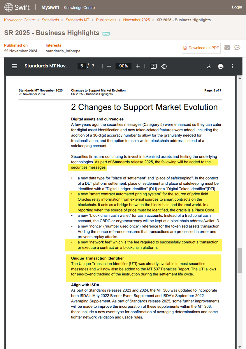 nullpackets's tweet photo. What happens when people start to understand Chainlink doesnt have to worry about being #ISO20022 compliant - because ISO20022 is Chainlink reliant? https://t.co/TcSr4KSQvu