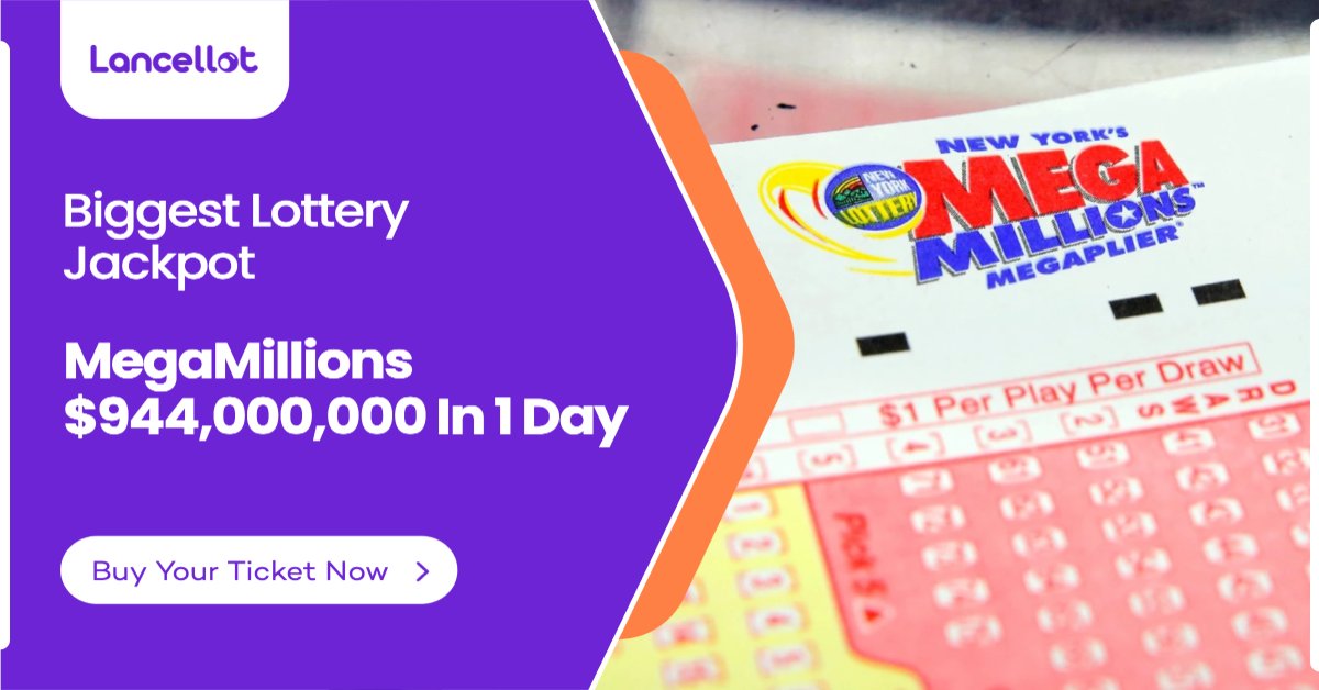 🎉 The Biggest Jackpot of the Year is HERE! 💰✨

Tomorrow, the Mega Millions Jackpot is hitting an incredible $944,000,000 – the largest prize of the year! 🥳

👉 Don't miss out—secure your ticket now!

🔗 lancellot.go.link/alYeS

#MegaMillions #LotteryJackpot #Lancellot