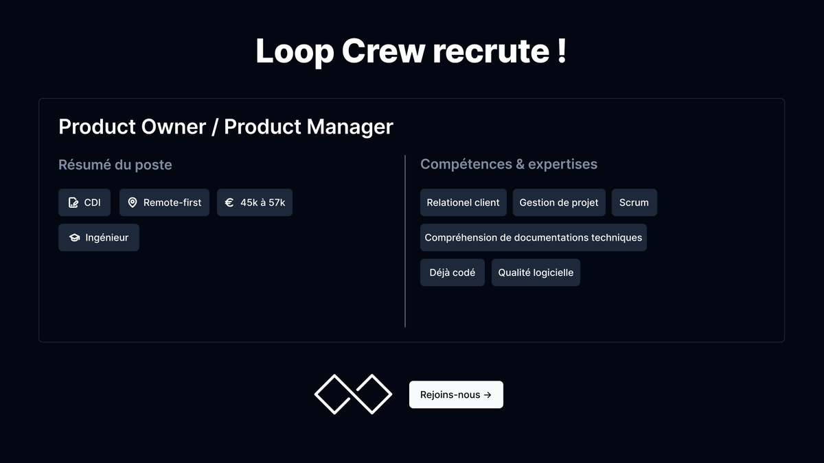 louisrob_'s tweet photo. [CDI PO]
Tu es passionné·e de développement web et tu souhaites pousser tes compétences sur des projets complexes ?

Tu as envie de maximiser la satisfaction client et d’avoir un impact sur le monde réel ? https://t.co/T2eUDovuvN