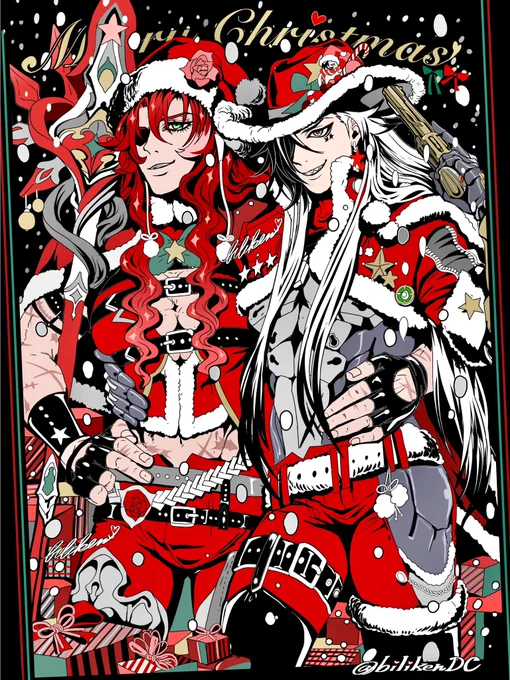                 Merry  Xmas                     【Physical Santa Couple】                       #argenthill           パワー系サンタCP              