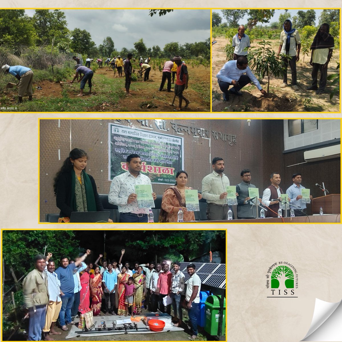 TISS_FRGProject's tweet photo. 🌿 Proud moment! TISS' Centre for Climate Change &amp; Sustainability Studies honored by ITDP Chandrapur for empowering 100+ villages with CFR management plans, capacity building, &amp; livelihood enhancement. Together for sustainable forest governance! 🌟
#ForestRights @MinistryTribal https://t.co/p3QnBavlm4